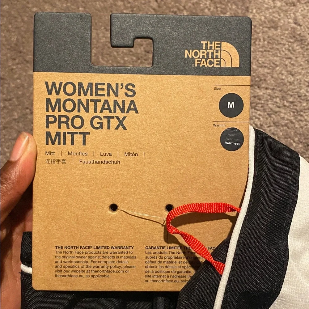 The North Face Montana Pro GTX Gore Plus Warm White Mittens SIZE M Snowboard